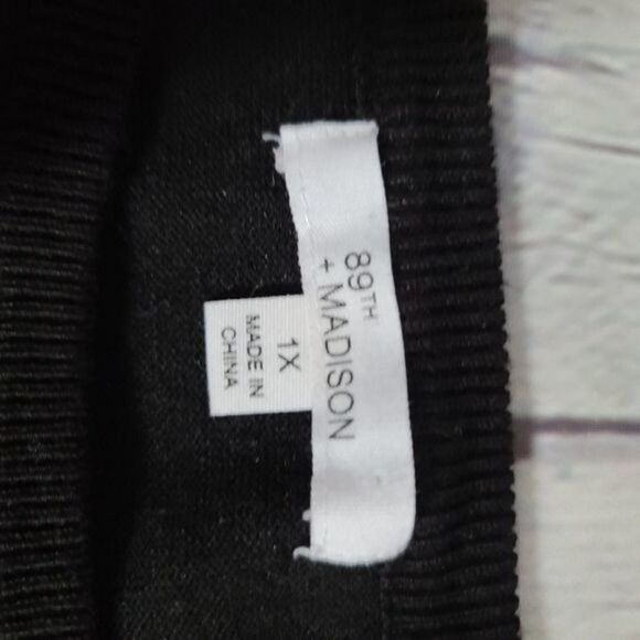 89th + Madison Black Button Shoulder Sweater - Picture 10 of 12